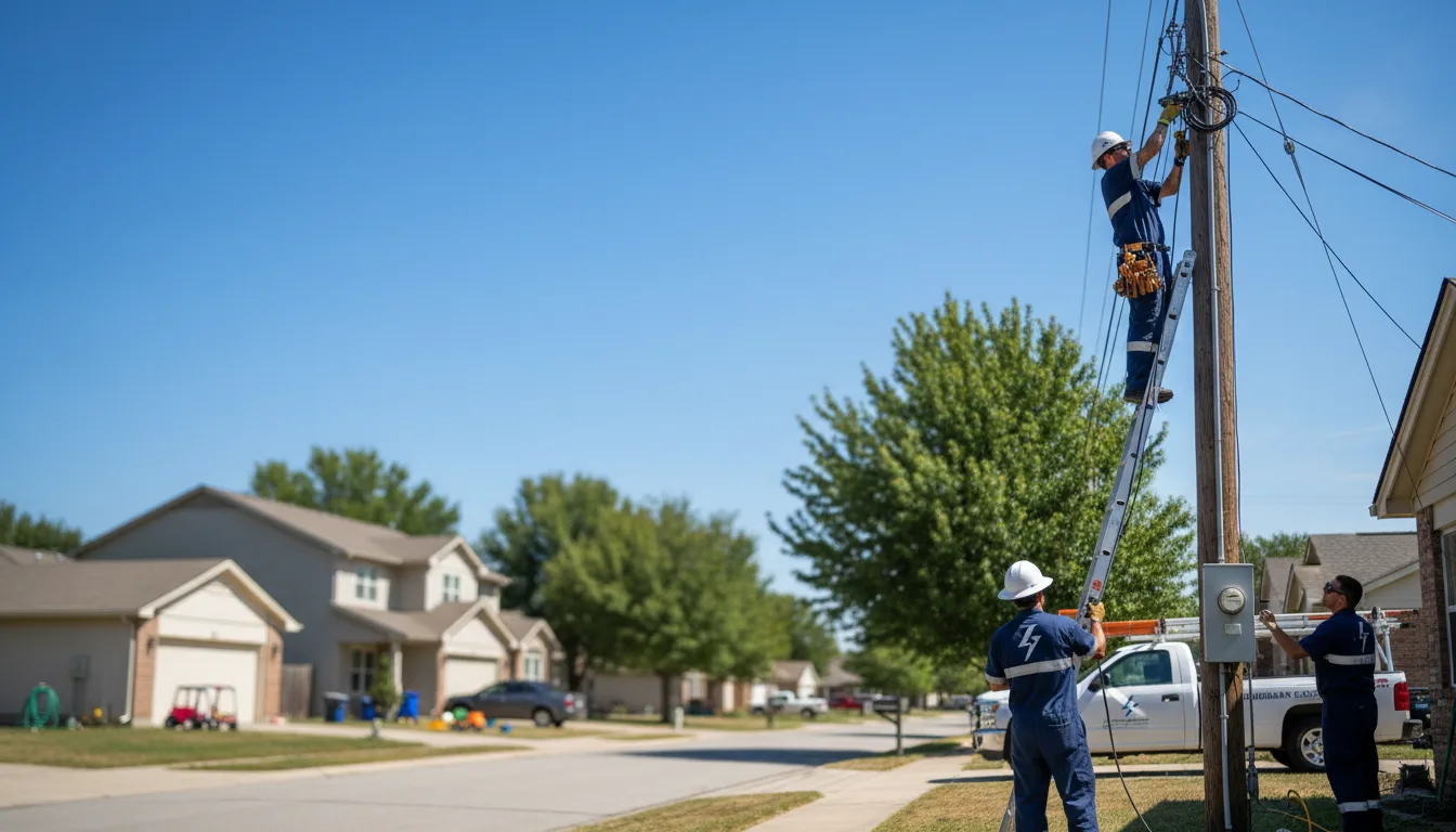 Residential electrician providing installation services in Howells, NE